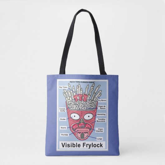 Aqua Teen Hunger Force Visible Frylock Poster Tote Bag (Voorkant)