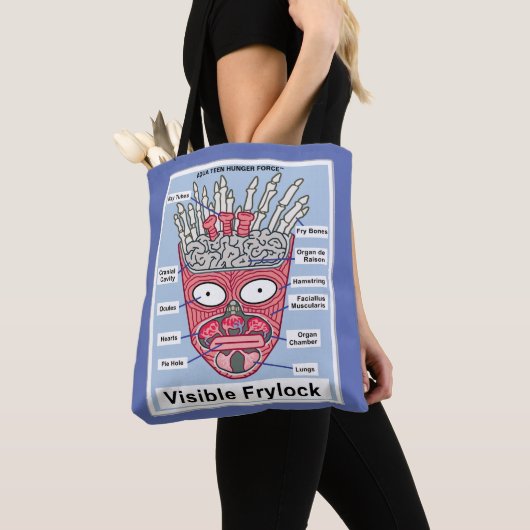 Aqua Teen Hunger Force Visible Frylock Poster Tote Bag (Dichtbij)
