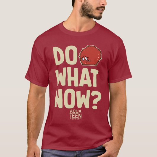 Aqua Teen Hunger Force zei: "Doe wat nu?" T-shirt (Voorkant)