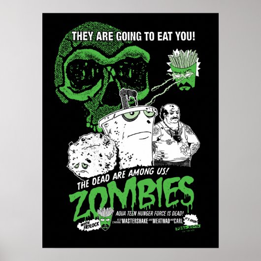 Aqua Teen Hunger Force Zombies Poster (Voorkant)