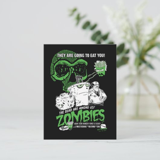 Aqua Teen Hunger Force Zombies Poster Briefkaart (Staand voorkant)