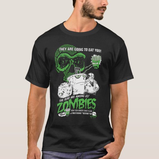 Aqua Teen Hunger Force Zombies Poster T-shirt (Voorkant)