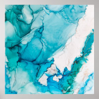 Aqua textuur met gouden draden