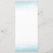 Aqua Tides | Waterverf Huwelijk Menu (Achterkant)