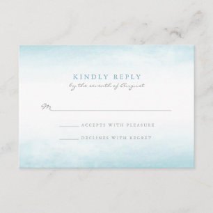 Aqua Tides   WATERVERF RSVP Kaartje