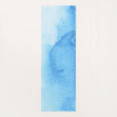 Aqua Tie Dye en Gold Mandala Bloemen Aangepaste na Yogamat (Achterkant)