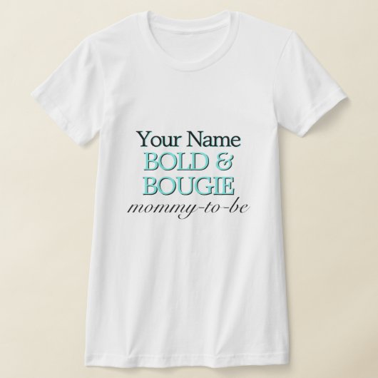 Aqua Tiffany Thema Mama Moeder om Baby shower te z T-shirt (Laagn)