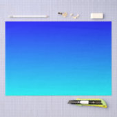 Aqua to Blue Gradient Tissuepapier (Craft)