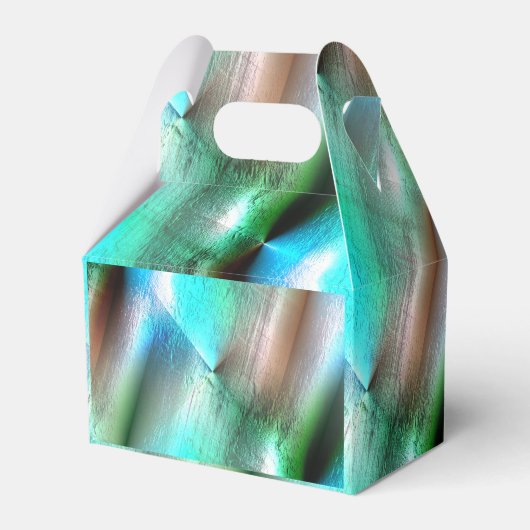 Aqua to wooded texture with digital rough and line bedankdoosjes (Achterkant)