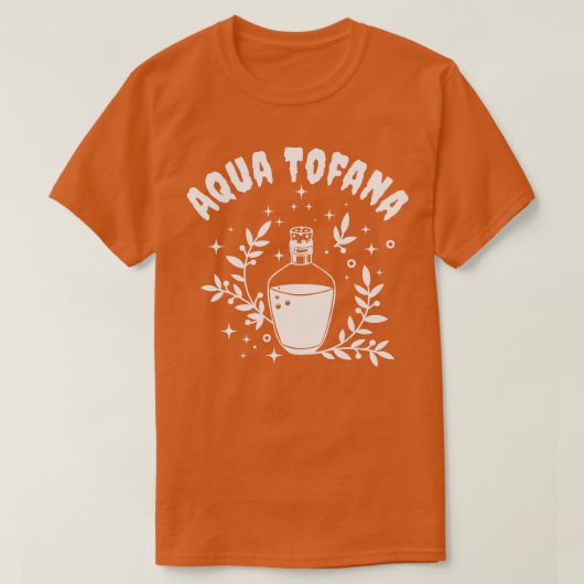 Aqua Tofana Line Art Poison Bottle Crime Fan T-shirt (Design voorkant)