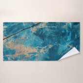 Aqua tone onyx marmer badhanddoek (Badhanddoek)
