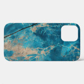 Aqua tone onyx marmer Case-Mate iPhone case (Achterkant (horizontaal))