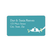 Aqua Tortelduifjes Etiket (Voorkant)