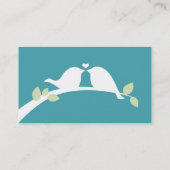 Aqua Tortelduifjes Visitekaartje (Achterkant)