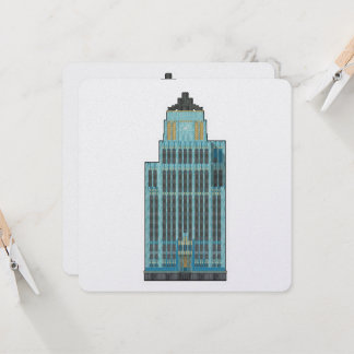 Aqua Tower: Art Deco Elegantie Sticker
