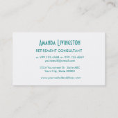 Aqua TRAVEL AGENCY Simple Style V63H Visitekaartje (Achterkant)