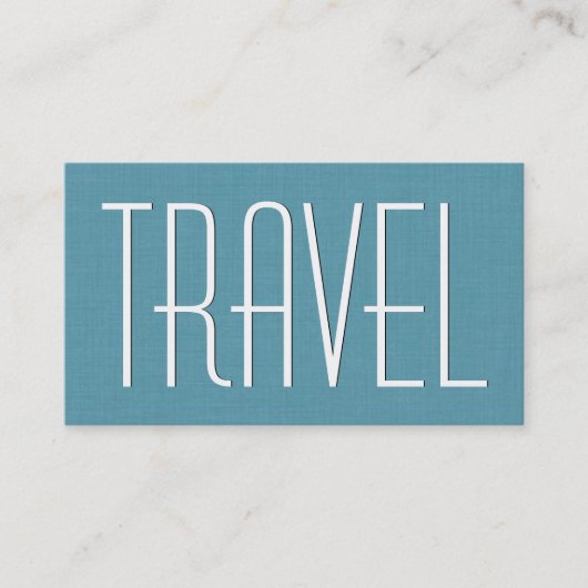 Aqua TRAVEL AGENCY Simple Style V63H Visitekaartje (Voorkant)