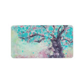 Aqua Tree adreslabel Etiket (Voorkant)