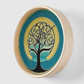 Aqua Tree of Life Clock (Hoek)