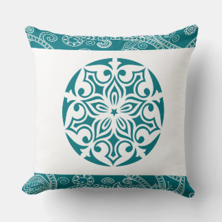 Aqua TRIBAL CIRCLE Retro Sierkussen