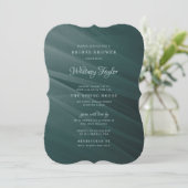 Aqua Tulle Vrijgezellenfeest Kaart (Staand voorkant)