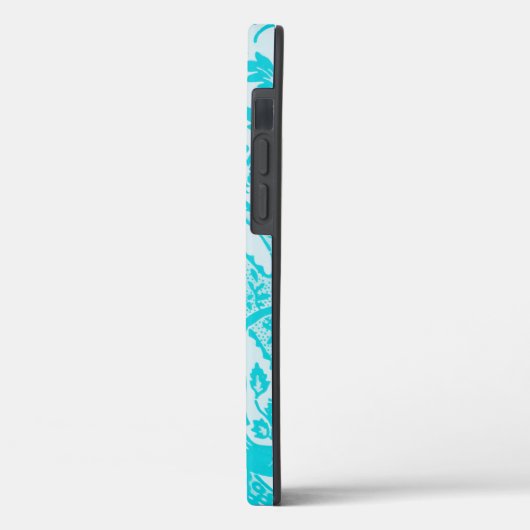 Aqua Turquoise Art Phone Case (Achterkant / Links)