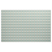 Aqua Turquoise Blue Green Brown Tribal Squares Stof (Fat Quarter)