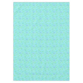 Aqua Turquoise Blue Lime Green Polkadots Pattern Tafelkleed (Voorkant)