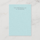  Aqua Turquoise Blue Sieraden Oorbel Display Visitekaartje (Achterkant)
