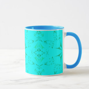  Aqua Turquoise Bohemian Tribal Pattern Mok