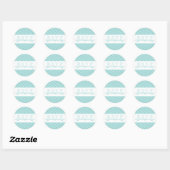  Aqua Turquoise bruiloft RSVP Stickers (Vel)