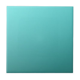 Aqua Turquoise Dipped Color Ombre Tegeltje