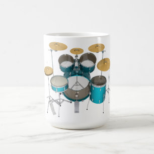 Aqua / Turquoise Drumstel: Koffiemok