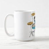 Aqua / Turquoise Drumstel: Koffiemok (Links)