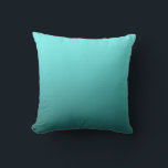 Aqua Turquoise Gedompelde Moderne Trendy Decoratie Kussen<br><div class="desc">Kusensloop op maat.</div>
