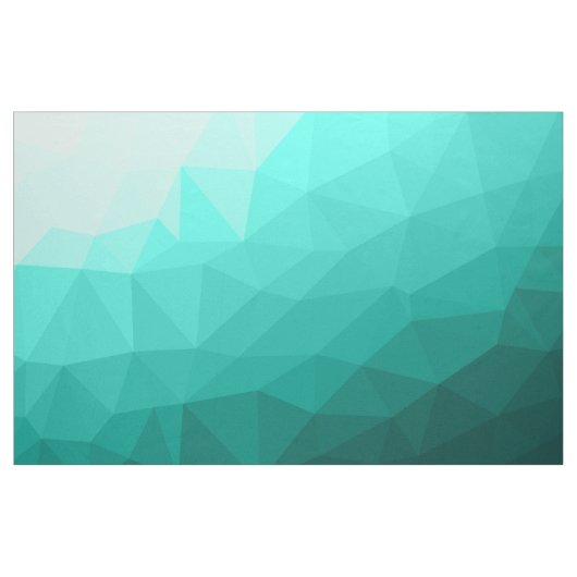 Aqua Turquoise Gradient Geometric Mesh Pattern Stof (Yard (91,4 cm))