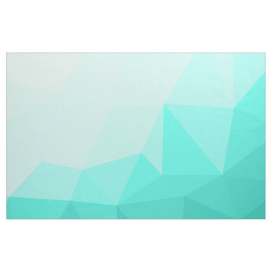 Aqua Turquoise Gradient Geometric Mesh Pattern Stof (Fat Quarter)