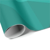 Aqua Turquoise Gradiënt Geometrisch Mesh Patroon Cadeaupapier (Rol Hoek)