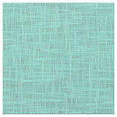 Aqua Turquoise Green Blue Faux Jute Fabric Pattern Stof (Close Up)