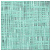 Aqua Turquoise Green Blue Faux Jute Fabric Pattern Stof (Close Up)