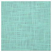 Aqua Turquoise Green Blue Faux Jute Fabric Pattern Stof (Swatch)
