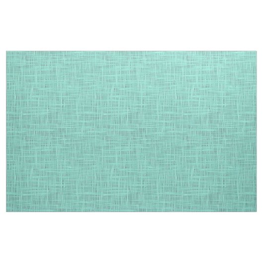 Aqua Turquoise Green Blue Faux Jute Fabric Pattern Stof (Fat Quarter)