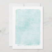 Aqua Turquoise Grunge Distressed Casual Kaart (Achterkant)