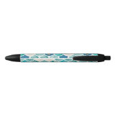 Aqua turquoise marmer mermaid spp. zwarte inkt pen (Achterkant)