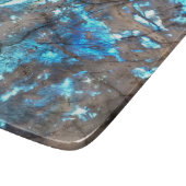 Aqua Turquoise Marmer Print Modern Snijplank (Hoek)