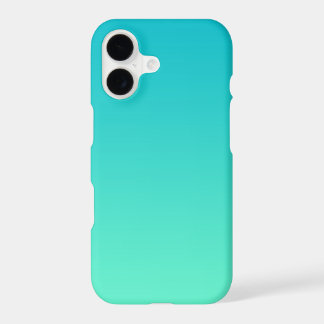 Aqua Turquoise Ombre Gradiënt, Minimalistische Mod