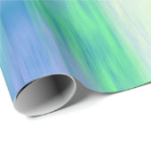 Aqua Turquoise Paarse Modern Abstract Cadeaupapier (Rol Hoek)