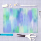 Aqua Turquoise Paarse Modern Abstract Tissuepapier (Craft)