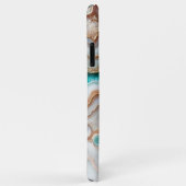 Aqua Turquoise Pink Rose Gold Marble Art Pattern Case-Mate iPhone Case (Achterkant/rechts)