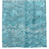 Aqua/Turquoise Pool Water Abstract Fotografie Douchegordijn (Voorkant)